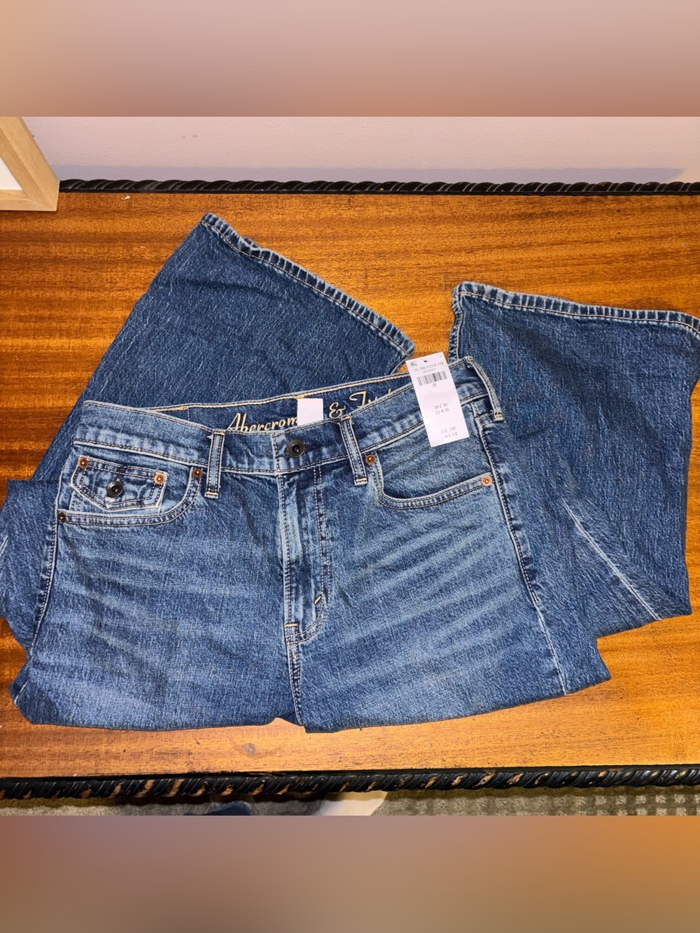 NWT Abercrombie & Fitch Women's Medium Blue Boot-Cut Jeans